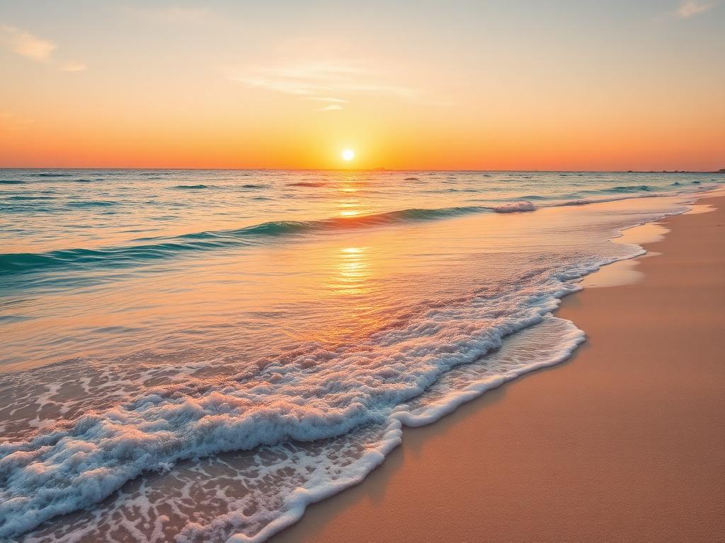 Sunsets on the beach